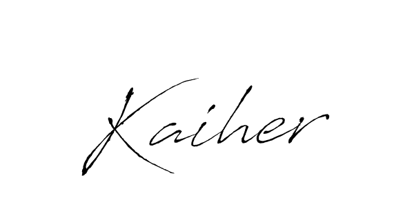 Here are the top 10 professional signature styles for the name Kaiher. These are the best autograph styles you can use for your name. Kaiher signature style 6 images and pictures png