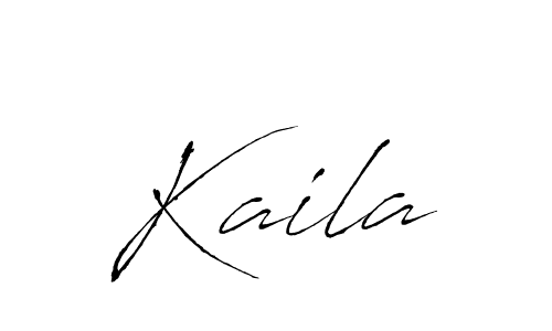 Use a signature maker to create a handwritten signature online. With this signature software, you can design (Antro_Vectra) your own signature for name Kaila. Kaila signature style 6 images and pictures png