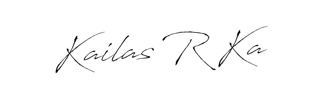 How to make Kailas R Ka signature? Antro_Vectra is a professional autograph style. Create handwritten signature for Kailas R Ka name. Kailas R Ka signature style 6 images and pictures png