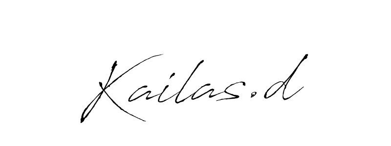 Use a signature maker to create a handwritten signature online. With this signature software, you can design (Antro_Vectra) your own signature for name Kailas.d. Kailas.d signature style 6 images and pictures png