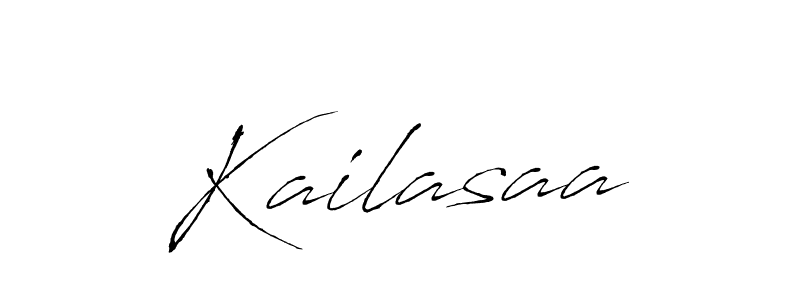 How to make Kailasaa name signature. Use Antro_Vectra style for creating short signs online. This is the latest handwritten sign. Kailasaa signature style 6 images and pictures png