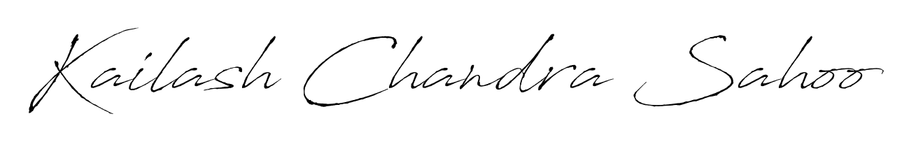 Practice writing Kailash Chandra Sahoo with the flow of Antro_Vectra lettering. A fantastic source of inspiration for developing your personal signature style. Kailash Chandra Sahoo signature style 6 images and pictures png