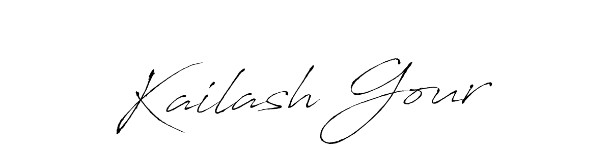 Also You can easily find your signature by using the search form. We will create Kailash Gour name handwritten signature images for you free of cost using Antro_Vectra sign style. Kailash Gour signature style 6 images and pictures png