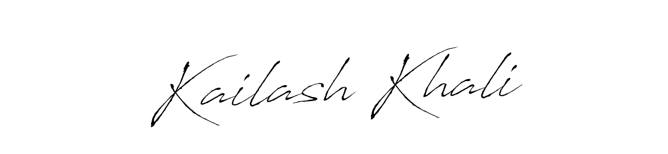Make a beautiful signature design for name Kailash Khali. With this signature (Antro_Vectra) style, you can create a handwritten signature for free. Kailash Khali signature style 6 images and pictures png