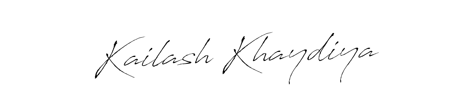 Kailash Khaydiya stylish signature style. Best Handwritten Sign (Antro_Vectra) for my name. Handwritten Signature Collection Ideas for my name Kailash Khaydiya. Kailash Khaydiya signature style 6 images and pictures png