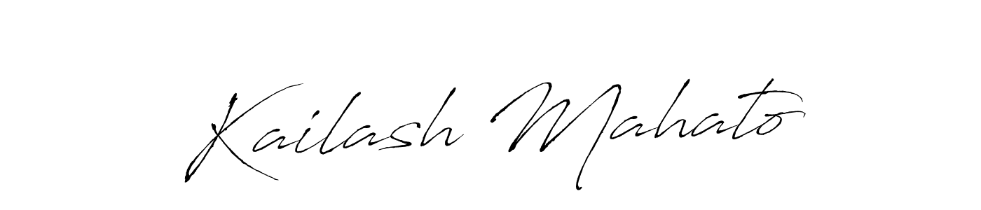 Design your own signature with our free online signature maker. With this signature software, you can create a handwritten (Antro_Vectra) signature for name Kailash Mahato. Kailash Mahato signature style 6 images and pictures png
