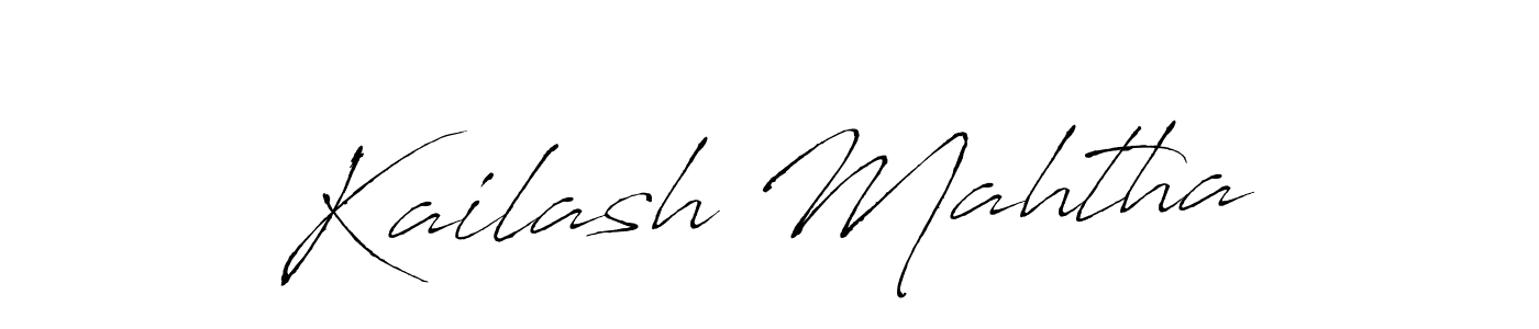 The best way (Antro_Vectra) to make a short signature is to pick only two or three words in your name. The name Kailash Mahtha include a total of six letters. For converting this name. Kailash Mahtha signature style 6 images and pictures png