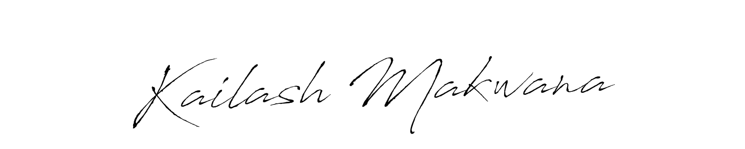 Design your own signature with our free online signature maker. With this signature software, you can create a handwritten (Antro_Vectra) signature for name Kailash Makwana. Kailash Makwana signature style 6 images and pictures png