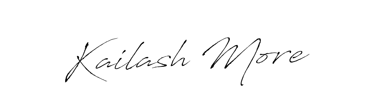 How to make Kailash More name signature. Use Antro_Vectra style for creating short signs online. This is the latest handwritten sign. Kailash More signature style 6 images and pictures png