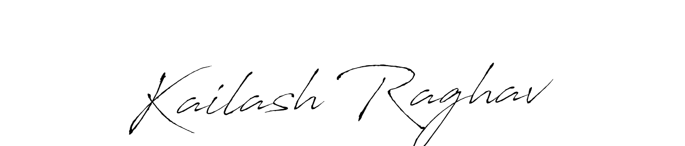 Kailash Raghav stylish signature style. Best Handwritten Sign (Antro_Vectra) for my name. Handwritten Signature Collection Ideas for my name Kailash Raghav. Kailash Raghav signature style 6 images and pictures png