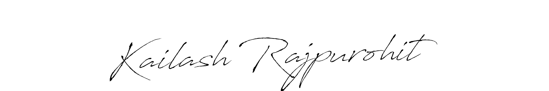 How to make Kailash Rajpurohit name signature. Use Antro_Vectra style for creating short signs online. This is the latest handwritten sign. Kailash Rajpurohit signature style 6 images and pictures png