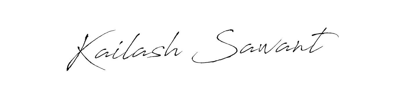 The best way (Antro_Vectra) to make a short signature is to pick only two or three words in your name. The name Kailash Sawant include a total of six letters. For converting this name. Kailash Sawant signature style 6 images and pictures png