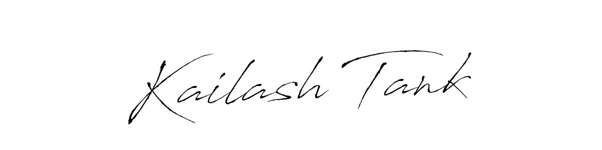 Use a signature maker to create a handwritten signature online. With this signature software, you can design (Antro_Vectra) your own signature for name Kailash Tank. Kailash Tank signature style 6 images and pictures png