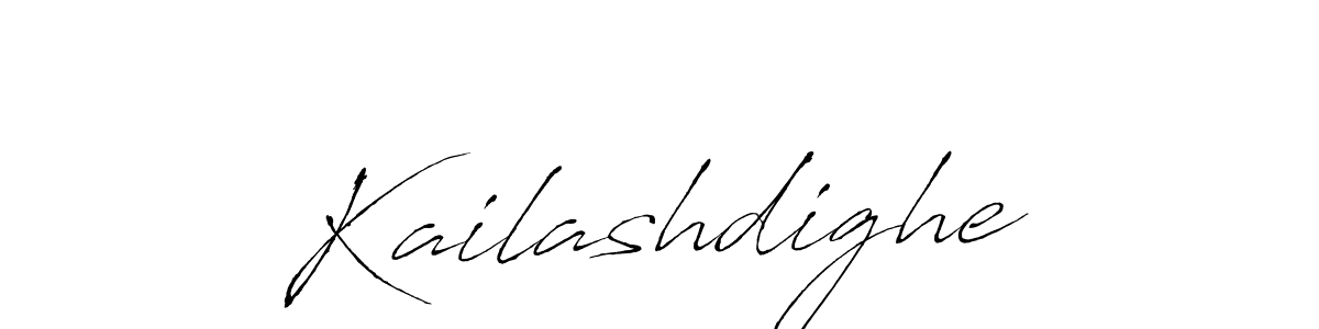 Make a beautiful signature design for name Kailashdighe. With this signature (Antro_Vectra) style, you can create a handwritten signature for free. Kailashdighe signature style 6 images and pictures png