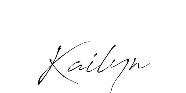 Make a beautiful signature design for name Kailyn. With this signature (Antro_Vectra) style, you can create a handwritten signature for free. Kailyn signature style 6 images and pictures png