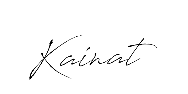 Make a beautiful signature design for name Kainat. With this signature (Antro_Vectra) style, you can create a handwritten signature for free. Kainat signature style 6 images and pictures png