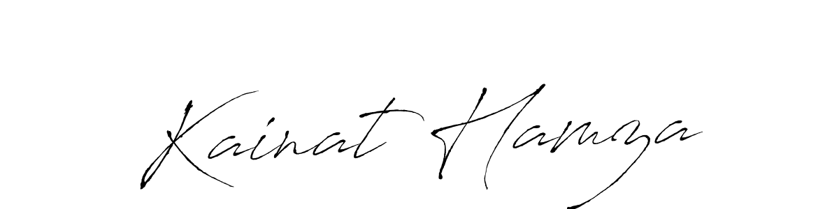 Antro_Vectra is a professional signature style that is perfect for those who want to add a touch of class to their signature. It is also a great choice for those who want to make their signature more unique. Get Kainat Hamza name to fancy signature for free. Kainat Hamza signature style 6 images and pictures png