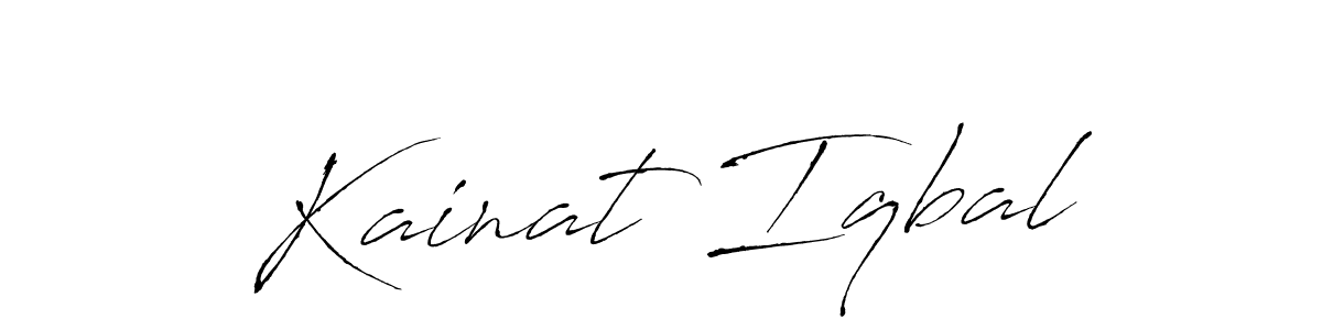 It looks lik you need a new signature style for name Kainat Iqbal. Design unique handwritten (Antro_Vectra) signature with our free signature maker in just a few clicks. Kainat Iqbal signature style 6 images and pictures png