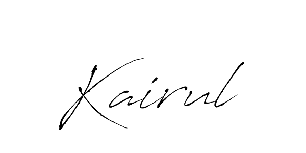 How to Draw Kairul signature style? Antro_Vectra is a latest design signature styles for name Kairul. Kairul signature style 6 images and pictures png