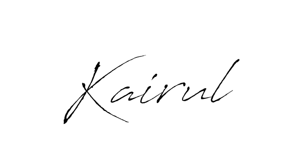 You should practise on your own different ways (Antro_Vectra) to write your name (Kairul) in signature. don't let someone else do it for you. Kairul signature style 6 images and pictures png