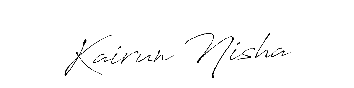 Kairun Nisha stylish signature style. Best Handwritten Sign (Antro_Vectra) for my name. Handwritten Signature Collection Ideas for my name Kairun Nisha. Kairun Nisha signature style 6 images and pictures png