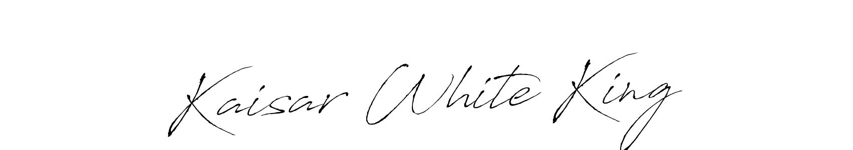 Kaisar White King stylish signature style. Best Handwritten Sign (Antro_Vectra) for my name. Handwritten Signature Collection Ideas for my name Kaisar White King. Kaisar White King signature style 6 images and pictures png