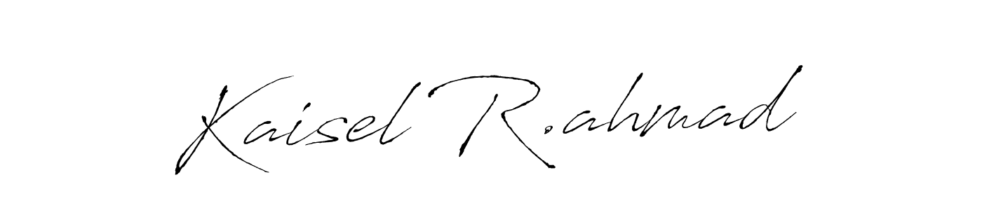 Make a beautiful signature design for name Kaisel R.ahmad. Use this online signature maker to create a handwritten signature for free. Kaisel R.ahmad signature style 6 images and pictures png