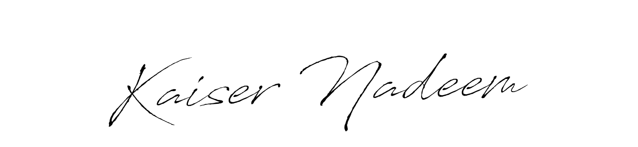 Make a beautiful signature design for name Kaiser Nadeem. Use this online signature maker to create a handwritten signature for free. Kaiser Nadeem signature style 6 images and pictures png