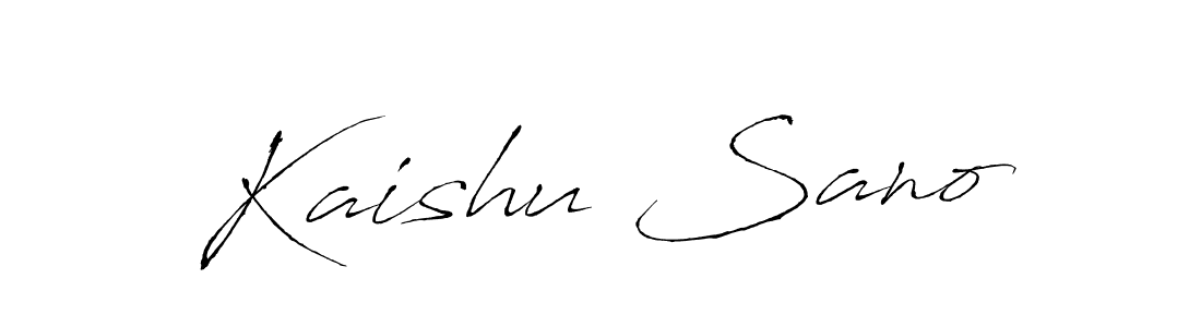 Design your own signature with our free online signature maker. With this signature software, you can create a handwritten (Antro_Vectra) signature for name Kaishu Sano. Kaishu Sano signature style 6 images and pictures png
