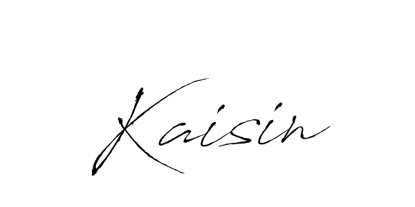 Also we have Kaisin name is the best signature style. Create professional handwritten signature collection using Antro_Vectra autograph style. Kaisin signature style 6 images and pictures png