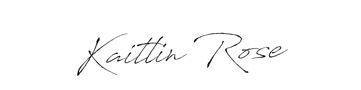 Kaitlin Rose stylish signature style. Best Handwritten Sign (Antro_Vectra) for my name. Handwritten Signature Collection Ideas for my name Kaitlin Rose. Kaitlin Rose signature style 6 images and pictures png