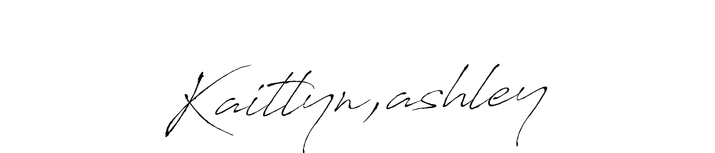 How to make Kaitlyn,ashley name signature. Use Antro_Vectra style for creating short signs online. This is the latest handwritten sign. Kaitlyn,ashley signature style 6 images and pictures png