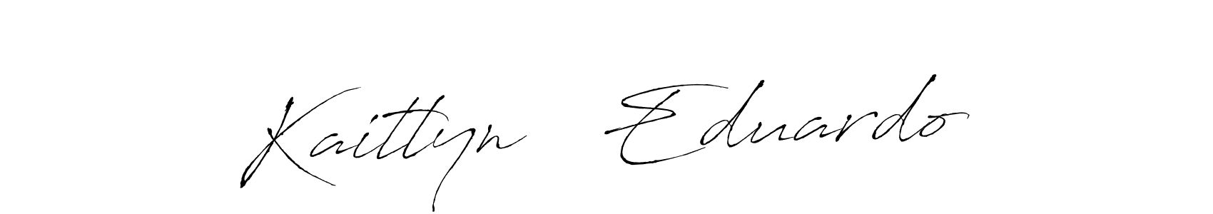 Make a beautiful signature design for name Kaitlyn   Eduardo. Use this online signature maker to create a handwritten signature for free. Kaitlyn   Eduardo signature style 6 images and pictures png