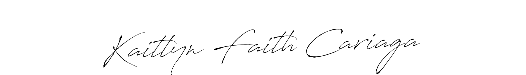 Design your own signature with our free online signature maker. With this signature software, you can create a handwritten (Antro_Vectra) signature for name Kaitlyn Faith Cariaga. Kaitlyn Faith Cariaga signature style 6 images and pictures png