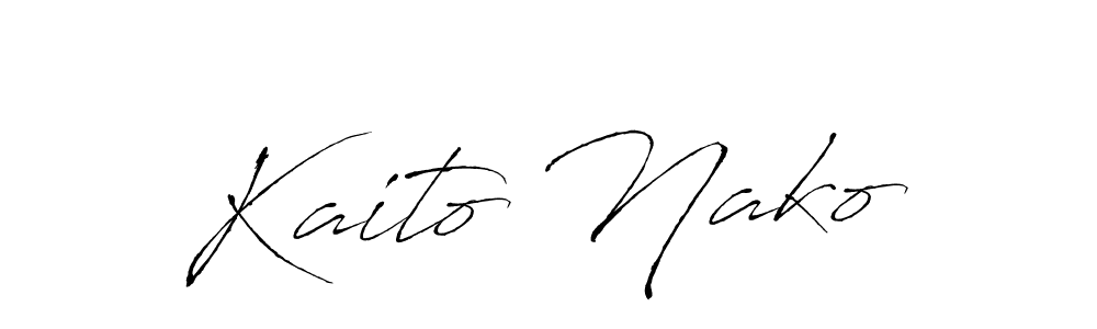 Use a signature maker to create a handwritten signature online. With this signature software, you can design (Antro_Vectra) your own signature for name Kaito Nako. Kaito Nako signature style 6 images and pictures png