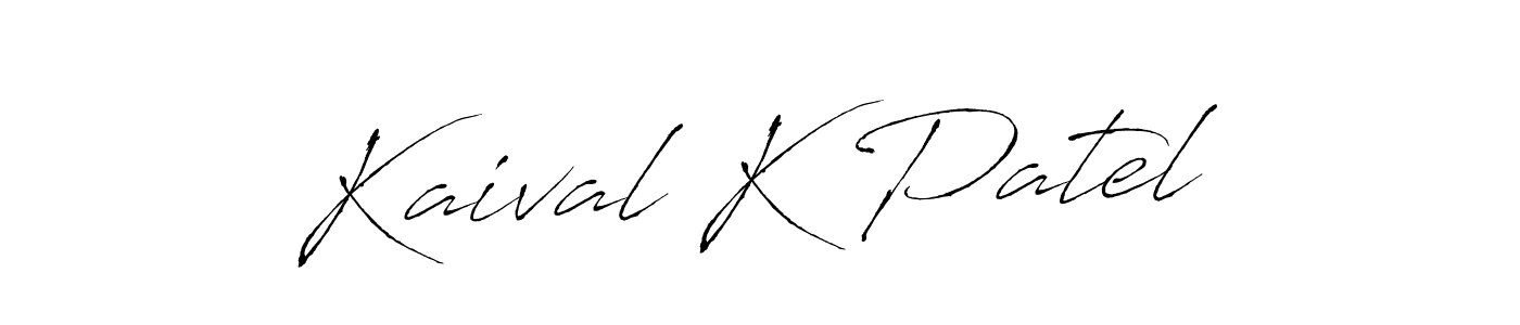 Also we have Kaival K Patel name is the best signature style. Create professional handwritten signature collection using Antro_Vectra autograph style. Kaival K Patel signature style 6 images and pictures png