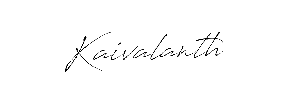 You should practise on your own different ways (Antro_Vectra) to write your name (Kaivalanth) in signature. don't let someone else do it for you. Kaivalanth signature style 6 images and pictures png