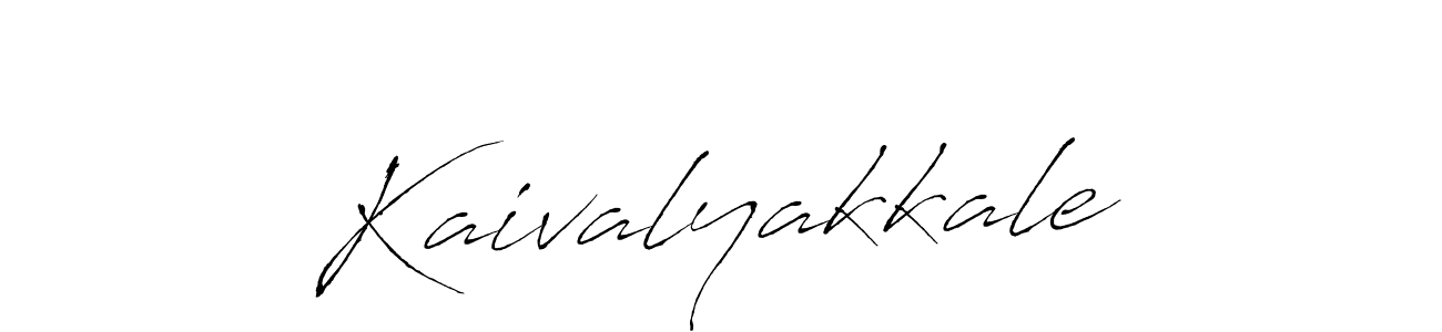 How to make Kaivalyakkale name signature. Use Antro_Vectra style for creating short signs online. This is the latest handwritten sign. Kaivalyakkale signature style 6 images and pictures png