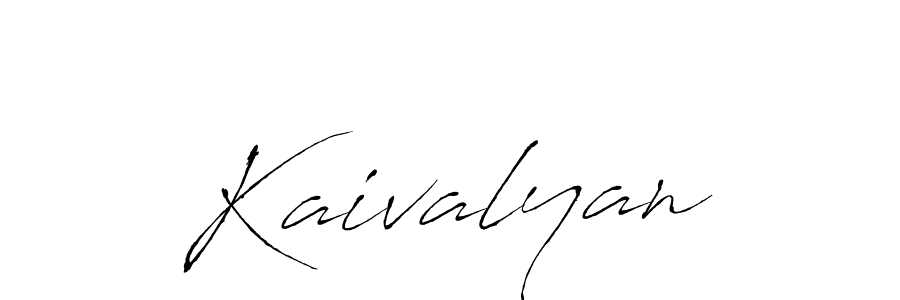 Make a beautiful signature design for name Kaivalyan. With this signature (Antro_Vectra) style, you can create a handwritten signature for free. Kaivalyan signature style 6 images and pictures png