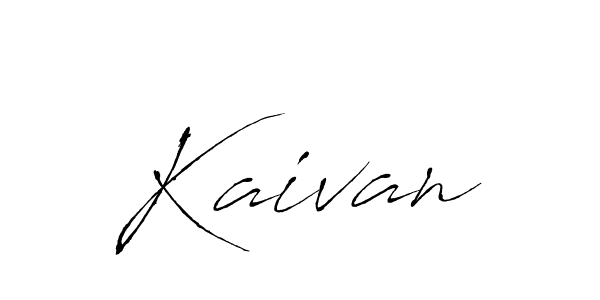 Kaivan stylish signature style. Best Handwritten Sign (Antro_Vectra) for my name. Handwritten Signature Collection Ideas for my name Kaivan. Kaivan signature style 6 images and pictures png