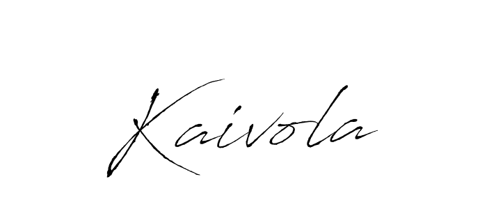 The best way (Antro_Vectra) to make a short signature is to pick only two or three words in your name. The name Kaivola include a total of six letters. For converting this name. Kaivola signature style 6 images and pictures png