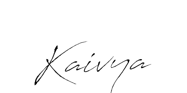 Create a beautiful signature design for name Kaivya. With this signature (Antro_Vectra) fonts, you can make a handwritten signature for free. Kaivya signature style 6 images and pictures png