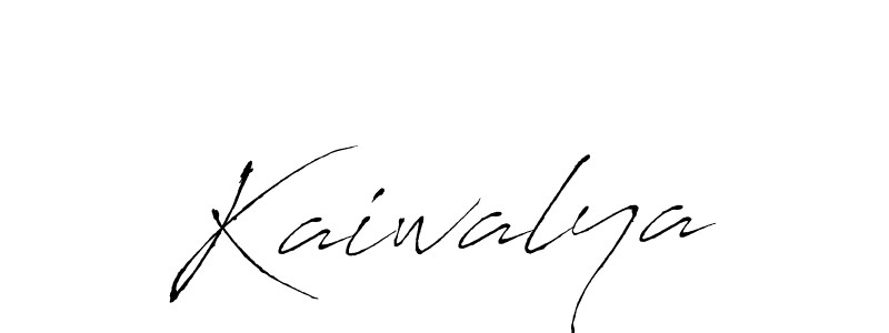 How to make Kaiwalya name signature. Use Antro_Vectra style for creating short signs online. This is the latest handwritten sign. Kaiwalya signature style 6 images and pictures png