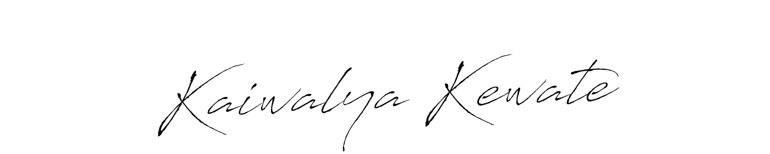 It looks lik you need a new signature style for name Kaiwalya Kewate. Design unique handwritten (Antro_Vectra) signature with our free signature maker in just a few clicks. Kaiwalya Kewate signature style 6 images and pictures png