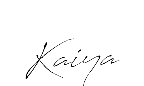 Use a signature maker to create a handwritten signature online. With this signature software, you can design (Antro_Vectra) your own signature for name Kaiya. Kaiya signature style 6 images and pictures png