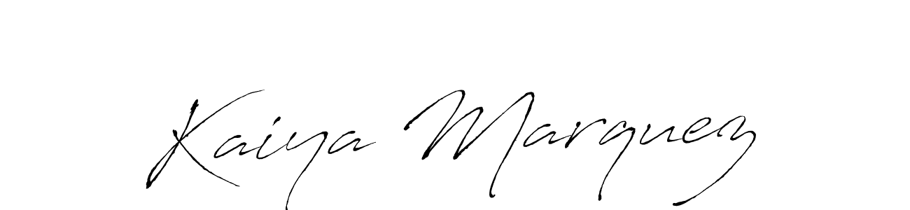 Kaiya Marquez stylish signature style. Best Handwritten Sign (Antro_Vectra) for my name. Handwritten Signature Collection Ideas for my name Kaiya Marquez. Kaiya Marquez signature style 6 images and pictures png