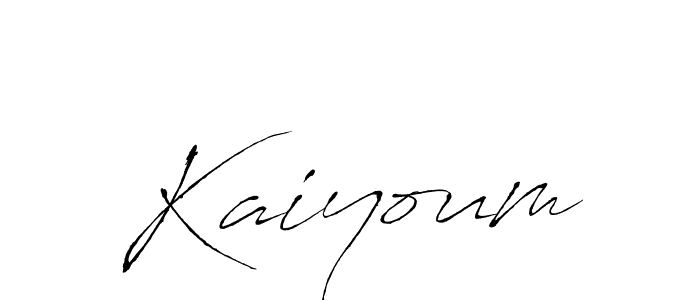 The best way (Antro_Vectra) to make a short signature is to pick only two or three words in your name. The name Kaiyoum include a total of six letters. For converting this name. Kaiyoum signature style 6 images and pictures png