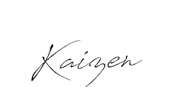 Use a signature maker to create a handwritten signature online. With this signature software, you can design (Antro_Vectra) your own signature for name Kaizen. Kaizen signature style 6 images and pictures png