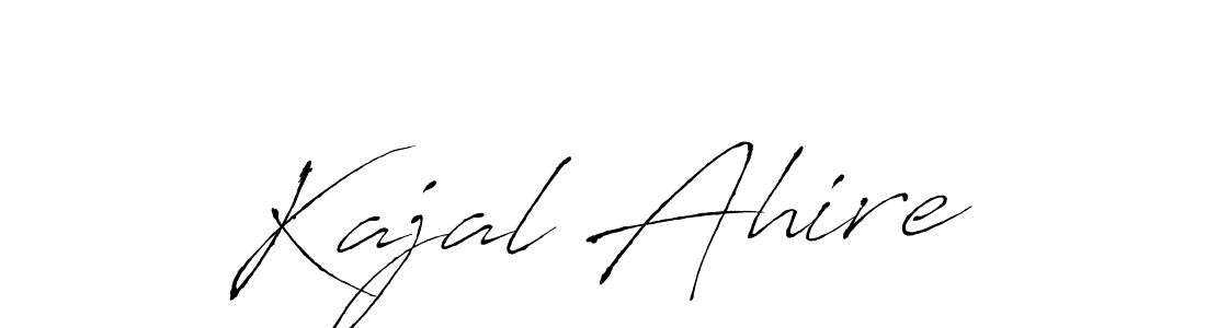 Similarly Antro_Vectra is the best handwritten signature design. Signature creator online .You can use it as an online autograph creator for name Kajal Ahire. Kajal Ahire signature style 6 images and pictures png