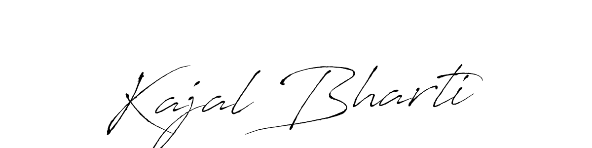 Kajal Bharti stylish signature style. Best Handwritten Sign (Antro_Vectra) for my name. Handwritten Signature Collection Ideas for my name Kajal Bharti. Kajal Bharti signature style 6 images and pictures png